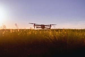 Avião usado na agricultura de precisão.